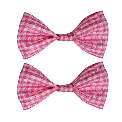 China Viable Factory Making Heavy Duty Bow Tie Satin Ribbon Dress Accessories Gift Red And White Custom Packaging Bows for sale