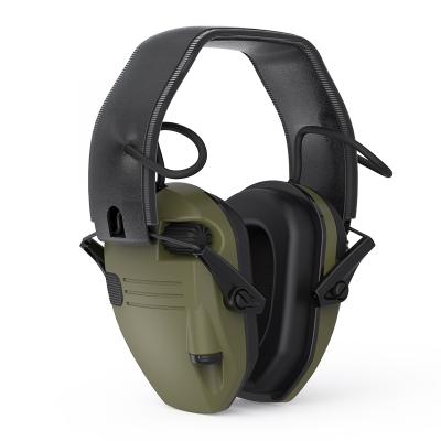 China Industrial Work Noise Reduction Soundproof Ear Muffs Hearing Protection Hunting Helmet Military Tactical Safety Pulling Electronic Earmuff for sale