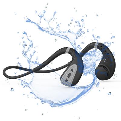 China Underwater Headphones IPX8 Waterproof Full Earbuds With MP3 Bluetooth Stereo BT Head Phone Bone Conduction Wireless Earphone For Swimming Sports for sale