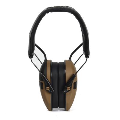 China ABS + TU+ Sponge + Rubber Oil Electronic Ear Muffs Pulling Earmuffs Industrial Noise Canceling Winter Safety Ear Muffs Gun Chain Hearing Protection fire for sale