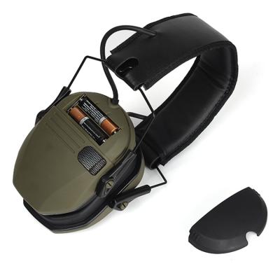 China ABS+TU+ Sponge+ Black Green Auricular Military Tactical Gear Shooting Hunting Premium Outdoor Waterproof Folding Protector Rubber Oil Earmuff Set for sale