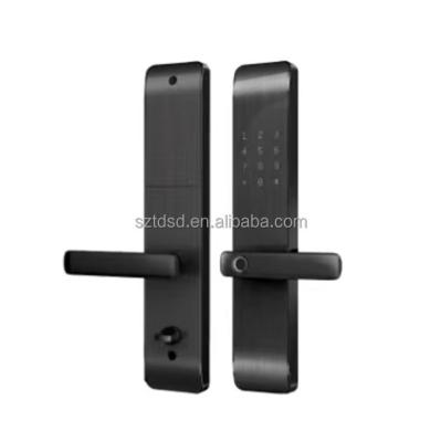 China Multi Function Wifi Security Door Lock Tuya Wifi Password Card Remote Access Smart Face Recognition Lock for sale