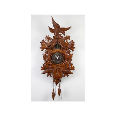 China Traditional European Style Clocks Craft Wall Clocks China Supply Solid Wood Cuckoo Clock for sale