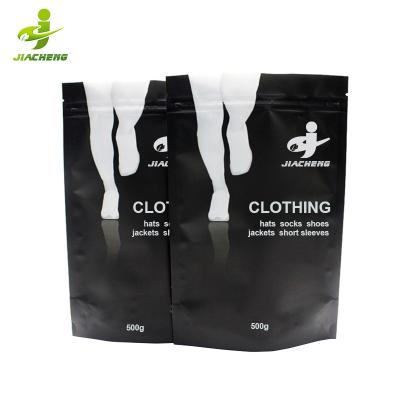 China JIACHENG Custom Disposable Cute Plastic Inner Underwear Ropa Disposable Plastic Zipper Packing T-shirt T-shirt Clothing Packaging Bags for sale