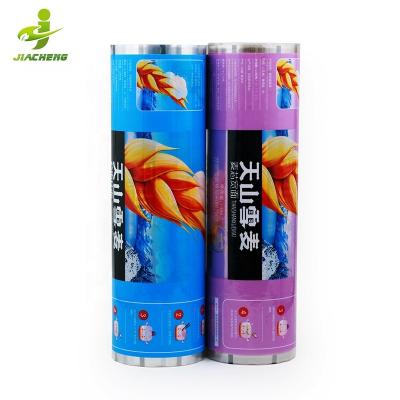 China JIACHENG Customized Food Grade Printing Food Grade Poly Lamination Snack Plastic Bag Moisture Proof Pe Mylar Bags Packaging Pouch Roll Film for sale