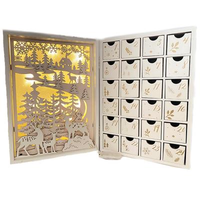 China New Materials Design Recycled Luxury Advent Calendar Christmas Gift Box For Kid for sale