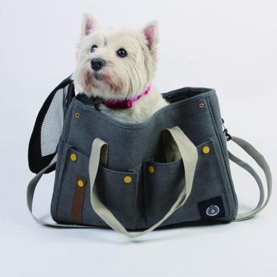 China Sustainable Hot Selling Eco-Friendly Pets Travel Airline Approved Carrier Bags Storage Case Dog Tote Bag for sale