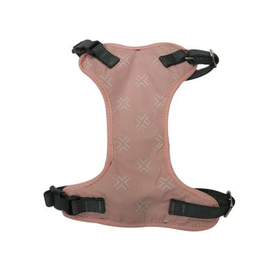 China Customized Padded Printing Soft Designers Fabric Mesh Breathable Set Widely Used Dog Harness Vest for sale