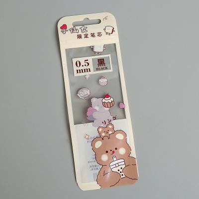 China Transparent Custom Self Adhesive Bear Pattern Security Pet+Pe OPP Plastic Bag For Pen for sale