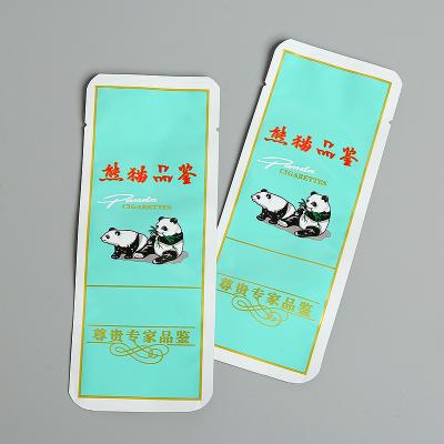 China Security Box Pouch Flat Bottom Package Zipper Logo Packaging Plastic Bags Custom Made With Cartoon Panda for sale