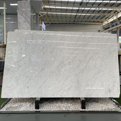 China Modern High Quality Italy Bianco Carrara White Marble Slabs for sale