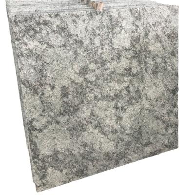 China Factory Price Modern Olive Green Granite Verde South African Olive Flamed Granite Flooring Tiles for sale