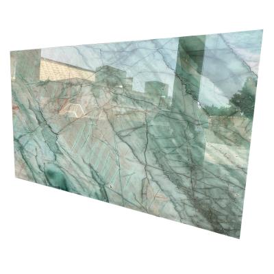 China Modern Natural Quartzite Slabs Vinci Green Quartzite Emerald Queen Quartzite Tiles for Floor Wall for sale