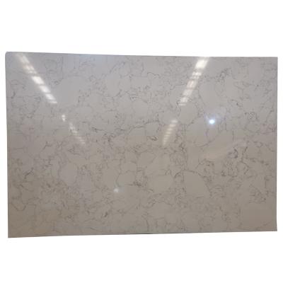 China China Durable Artificial Marble Stone, White with Gray Vein Tiles, Wall Tiles Slabs for sale