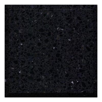 China Modern Cheapest Customized Black Galaxy Precast Cement Terrazzo Tiles For Indoor Shopping Mall Flooring for sale