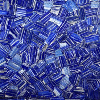 China Modern Blue Lapis Lazuli Gemstone Agate Slabs Tiles Wall Flooring Decoration for sale