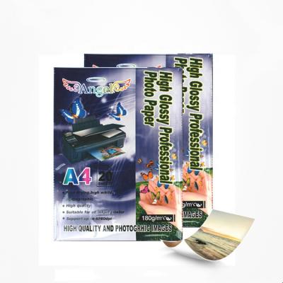 China Wholesale Good Quality A4 180G Photo Waterproof Even Instant Dry Gloss Paper From Guangzhou Supplier For A4 Inkjet Printing for sale