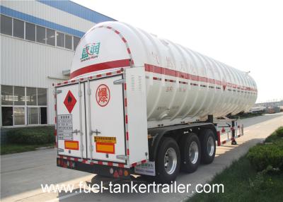 China Cryogenic liquified gas tank 60CBM chemical tank trailer SKW9400GDY for sale