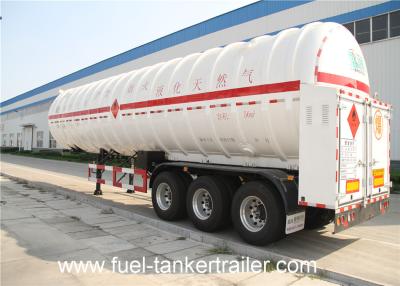 China SHENGRUN 3 Alxe Liquid tank trailers with 55600 L capacity for shipping LNG medium for sale