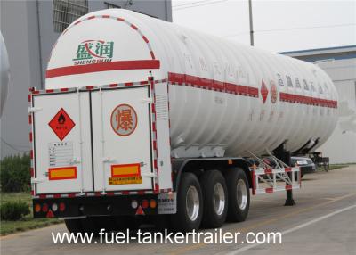 China 3 Axles 50M3 LNG Semi Trailer with 16MnR / Q345R tank semi trailer for sale