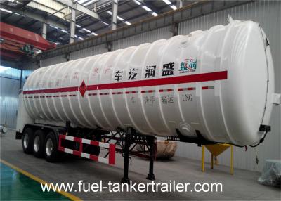 China LNG Transport Truck Tank semi trailer , Nitrogen Gas Tank Trailer for sale