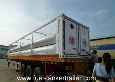 China CNG tube skid chemical tank trailer Truck with Seamless steel tubes for sale