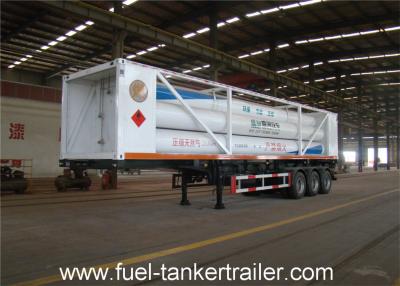 China ISO11120 20 feet 8 Tubes CNG Tank Trailer with 4130X Cylinder Steel Material for sale