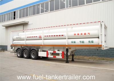 China 8 Cylinder CNG Tank Trailer for Transporting Compressed Natural Gas for sale