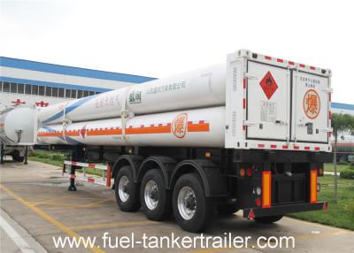 China 8 , 9 , 10 , 11 , 12 Tubes gas CNG Tank Trailer with 25Mpa 25.02 CBM for sale