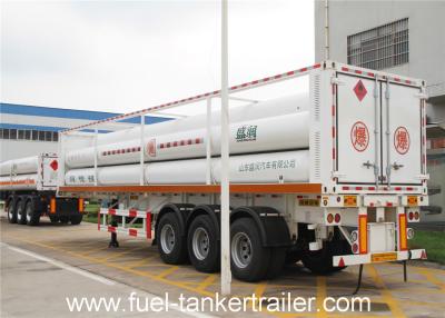 China 25.02 m³ Total volume CNG tank Trailer truck with 6 CNG tubes designed for sale