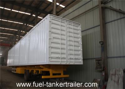 China 2 Axle HUAJING 16T alxe Box semi trailer Loading for bulk goods transportation for sale