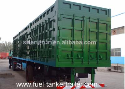 China 50 Tons 3 Axles Cargo Box Van Semi Trailer For Cargos transport for sale