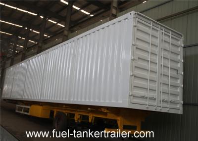 China 30 - 60 T Loading capacity Cargo semi trailer , cargo box trailer truck for sale