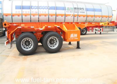 China 2 axle 20ft carbon steel container semi-trailer / skeleton container truck trailer for sale