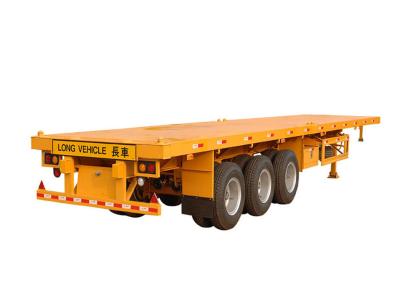 China Tri-axle 20 feet container trailer , 40ft flatbed semi trailers for sale for sale