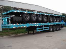 China Commercial 40Ft Container Transport Flatbed Semi Trailer Equipment for sale