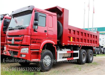 China 10 Wheels 30T Tipper / Dump Truck Trailer 20CBM HW15710 Transmission for sale