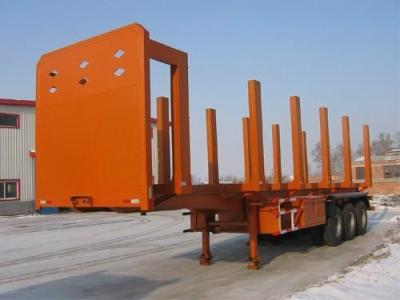 China SKW9405P Carbon Steel Logging Trailer For Log / Wood / Timber Transporting for sale