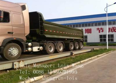 China Custom 50 Ton 3 Axles Rear Dump Trailer Tipper Dump Flatbed  Trailer for sale