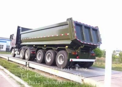 China 60T U Shape Semi Dump Trailer Tipper Lorry With CCC ISO Certificated for sale