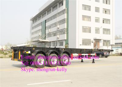 China SHENGRUN 40ft 3 Axles Container Truck Trailer Shipping Container Chassis for sale