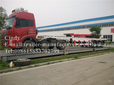 China Skeletal Container Trailer Chassis Truck Trailer with Straight Frame for sale