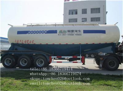 China 0.2Mpa Tri Axle Bulk Cement Trailer For Bulk Cement And Powder Tanker Transport Semi Trailer for sale