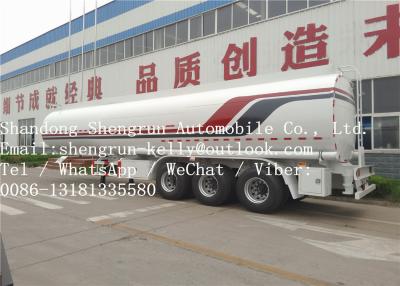 China Leaf Spring / Air Bag Fuel Tanker Trailer With 45000 Liter Oil Tanker , FUWA / BPW Axle for sale