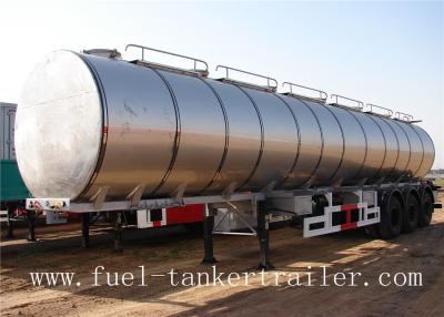 China Stainless Steel Fuel Tank Semi Trailer With 50 M³ Total Volume ISO CCC for sale