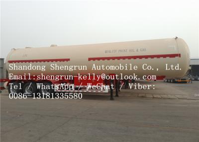 China 40000KG Diesel Fuel Tanks For Trucks , Liquefied Petroleum Gas Tank Transportation Oil Tanker Trailers for sale