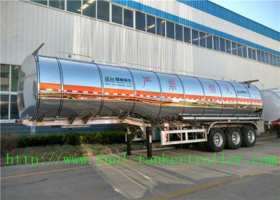 China Automatic Carbon Steel Fuel Tanker Trailer with Insulating Layer for sale