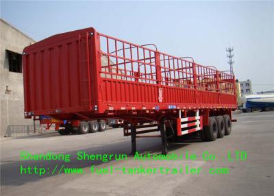 China Mechanical Suspension Side Wall Trailer with JOST Brand Support Leg for Cargo Shipping for sale