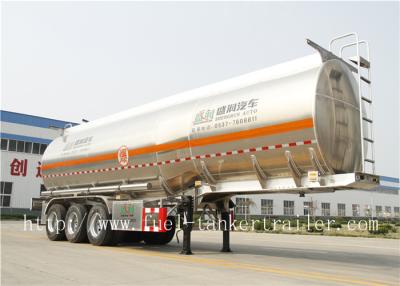 China 3 Axle Aluminum alloy diesel fuel tank trailer 11700*2500*3880mm for sale