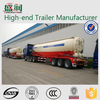 China Heavy duty 3 - axle cement bulk carrier truck semi trailer 13 T FUWA brand for sale